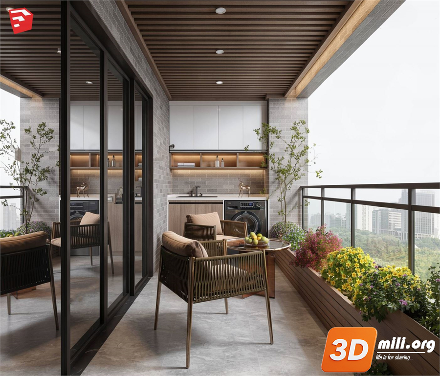 Balcony Skp Files